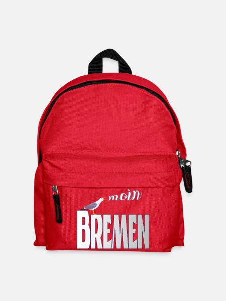 Bremen Möwe & Moin Design - Kinder Rucksack - Rot