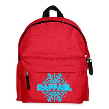 Prénom Raffael - Sac à dos Enfant - rouge - Devant