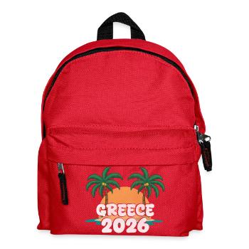 Greece 2026 - Kids' Backpack - red - Front