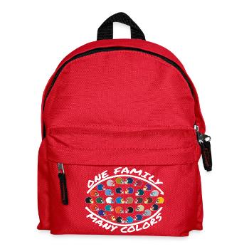 Couleurs de la famille du football - Sac à dos Enfant - rouge - Devant