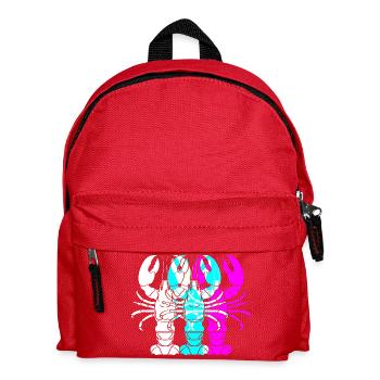 Homard épineux, fruits de mer, homard, homard - Sac à dos Enfant - rouge - Devant