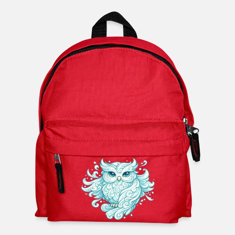 Lufteule – Tier aus Wind - Kinder Rucksack - Rot