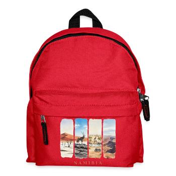 Namibia Urlaub Travel – Wüste Safari & Natur - Kinder Rucksack - Rot - Vorne