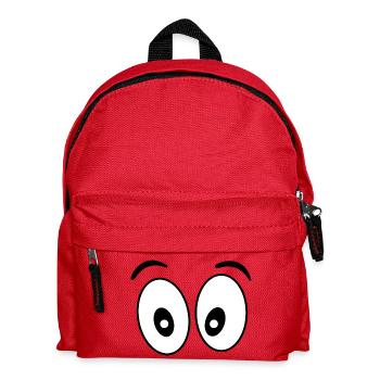 Augen - Kinder Rucksack - Rot - Vorne