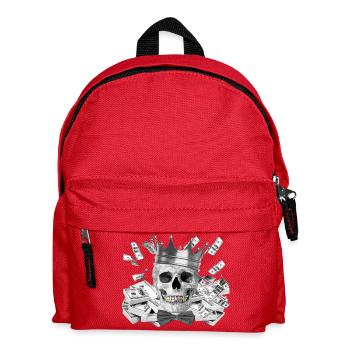 Tete de mort - Sac à dos Enfant - rouge - Devant
