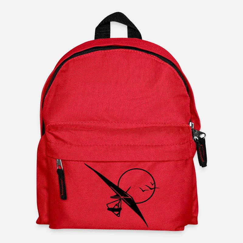 drachenflieger_mit_sonne - Kinder Rucksack - Rot