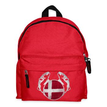 Dänemark Angeln - Kinder Rucksack - Rot - Vorne