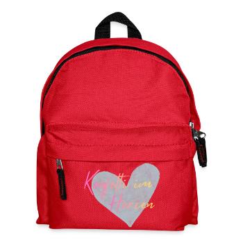 Konfetti im Herzen  - Kinder Rucksack - Rot - Vorne