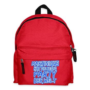Urlaub Martinique - Kinder Rucksack - Rot - Vorne