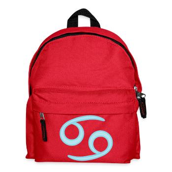 Krebs-Sternzeichen Pastellblau - Kinder Rucksack - Rot - Vorne
