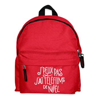 J'peux pas j'ai téléfilms de Noël - Sac à dos Enfant - rouge - Devant