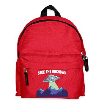 UFO over mountain ranges - Kids' Backpack - red - Front