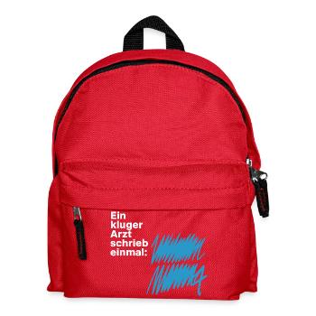 Ein Kluger Arzt Medizinstudent Praxis Ärzte Arzt - Kinder Rucksack - Rot - Vorne