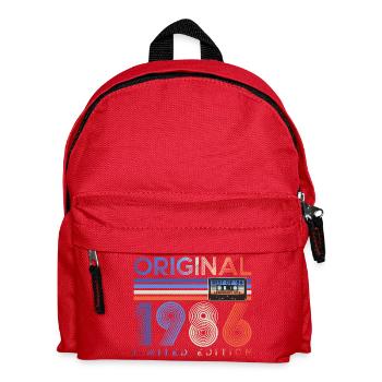 40 ans 40 ans 1986 Vintage Né - Sac à dos Enfant - rouge - Devant