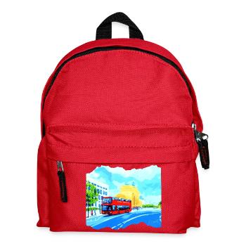 Berlin Sightseeing Brandenburger Tor Jörg Langhans - Kinder Rucksack - Rot - Vorne