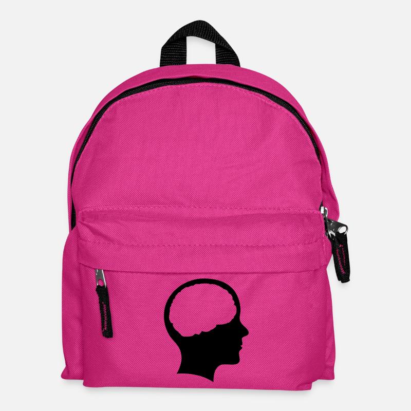 Symbol Kopf mit Hirn - Kinder Rucksack - Fuchsia