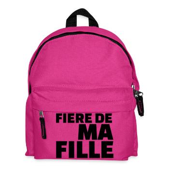 Fière de ma fille - Sac à dos Enfant - fuchsia - Devant