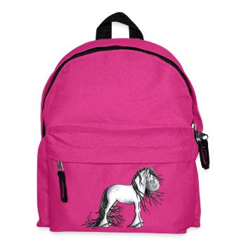 Niedlicher Andalusier - Kinder Rucksack - Fuchsia - Vorne