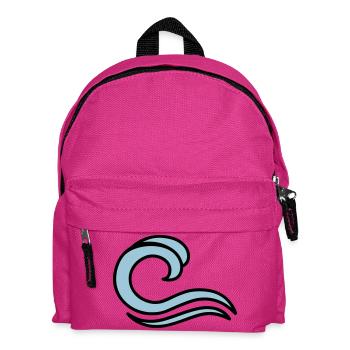 Wellen - Kinder Rucksack - Fuchsia - Vorne