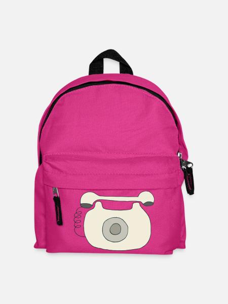 telefon oldschool - Kinder Rucksack - Fuchsia