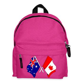 Drapeau de l’Australie et du Canada - Sac à dos Enfant - fuchsia - Devant