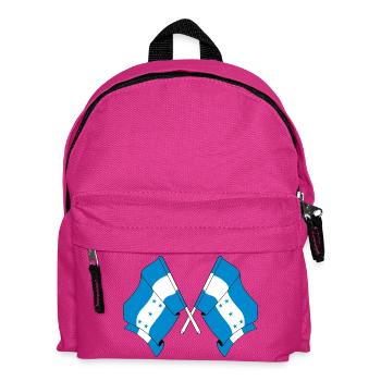 Two flags crossed of Honduras - Kids' Backpack - fuchsia - Front