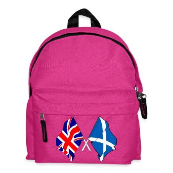 Drapeau de l’Angleterre et drapeau de l’Écosse - Sac à dos Enfant - fuchsia - Devant
