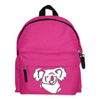 Dessin au trait de koala - Sac à dos Enfant - fuchsia - Devant