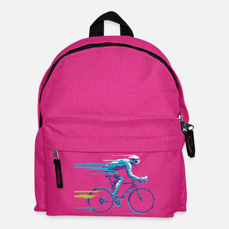 Evolve Your Ride – Glitch Cycling Concept - Kinder Rucksack - Fuchsia