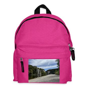 Kelheim River Cliffs Landscape Danube Gorge - Kids' Backpack - fuchsia - Front