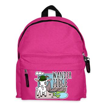Mignon trekking chèvre randonnée dans les montagnes - Sac à dos Enfant - fuchsia - Devant