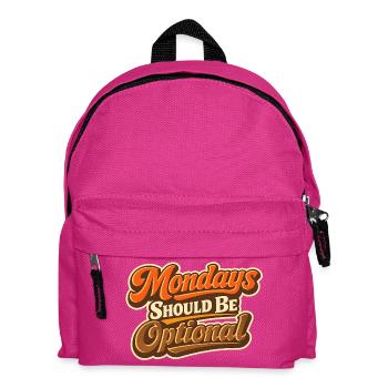 Le lundi devrait être un montag Lustiger optionnel - Sac à dos Enfant - fuchsia - Devant