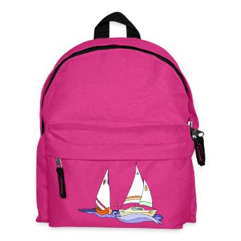 Sailboats - Kids' Backpack - fuchsia - Front