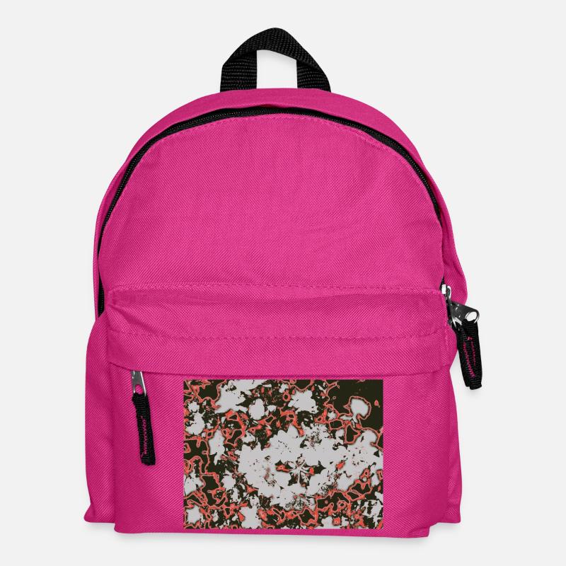 Roter Nebel-Abstractmuster - Kinder Rucksack - Fuchsia