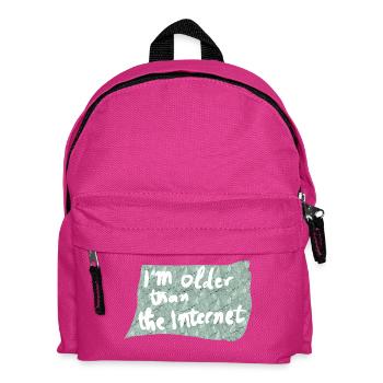 Older than the Internet - Kids' Backpack - fuchsia - Front
