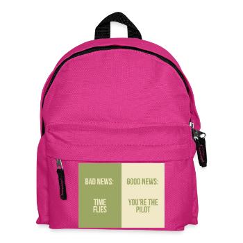Bad News Good News – Time Flies - Kinder Rucksack - Fuchsia - Vorne