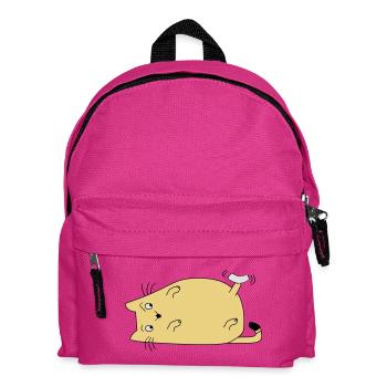 Cat with tape - Kids' Backpack - fuchsia - Front