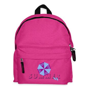 LETTRAGE D’ÉTÉ avec visière | Vectorale - Sac à dos Enfant - fuchsia - Devant