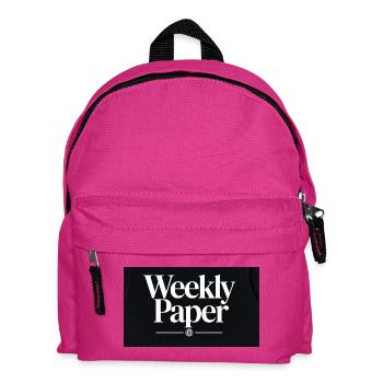 Weekly Paper World Globe - Kids' Backpack - fuchsia - Front