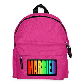 ARC-EN-CIEL - LGBTQ MARIÉ - FIERTÉ DE MARIAGE - Sac à dos Enfant - fuchsia - Devant