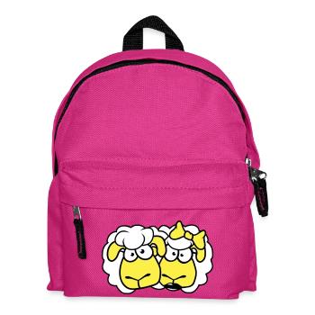 2 Sheep Couple Valentine's Day Friends In Love - Kids' Backpack - fuchsia - Front
