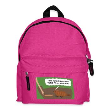 Evil Groundhog Gets Revenge - Kids' Backpack - fuchsia - Front