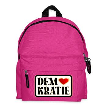 DEMOKRATIE HERZ WÄHLEN - Kinder Rucksack - Fuchsia - Vorne