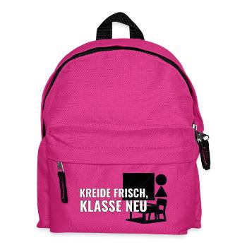 Geschenk für Lehrkräfte zum Start an neuer Schule - Kinder Rucksack - Fuchsia - Vorne