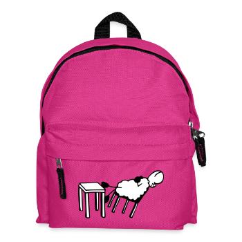 Moutons endormis - Sac à dos Enfant - fuchsia - Devant