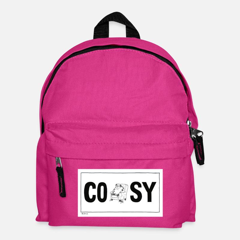 Conception de lettrage de chien câlin - Sac à dos Enfant - fuchsia