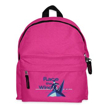 Race the Wind – Sailing Regatta Skipper Saying - Kids' Backpack - fuchsia - Front