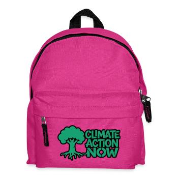 Arbre Racine Climat Logo de la nature - Sac à dos Enfant - fuchsia - Devant