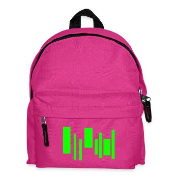 Neon Equalizer Rhythm - Kinder Rucksack - Fuchsia - Vorne