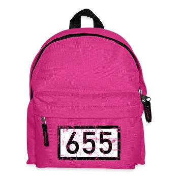 Rheinkilometer 655 Bonn am Rhein (Vintage) - Kinder Rucksack - Fuchsia - Vorne